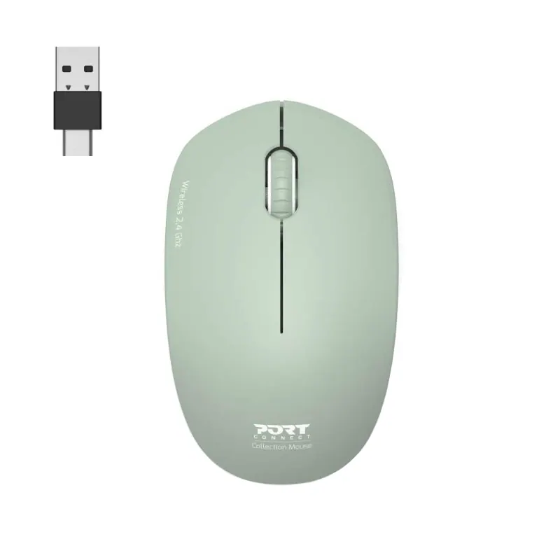 Port Connect MOUSE COLLECTION II WIRELESS Olive