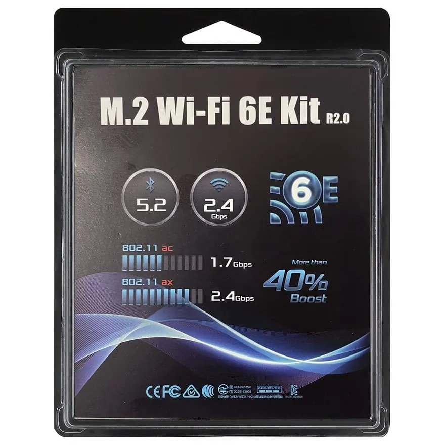 ASRock DESKMINI Wi-Fi 6E M.2 Module Kit (AX210)
