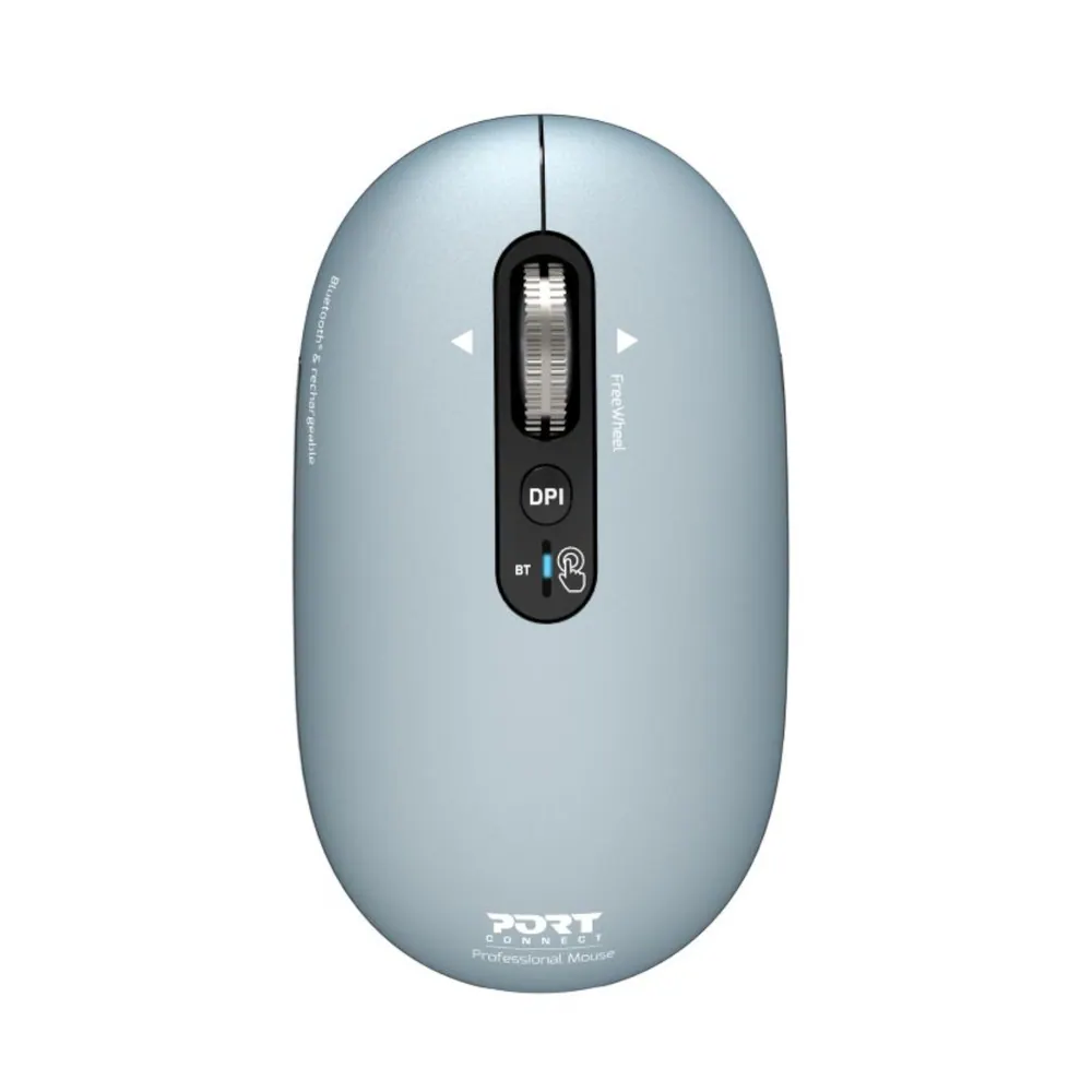 Port Connect PURE MAC Rechargeable Wireless & Bluetooth Mouse – Storm