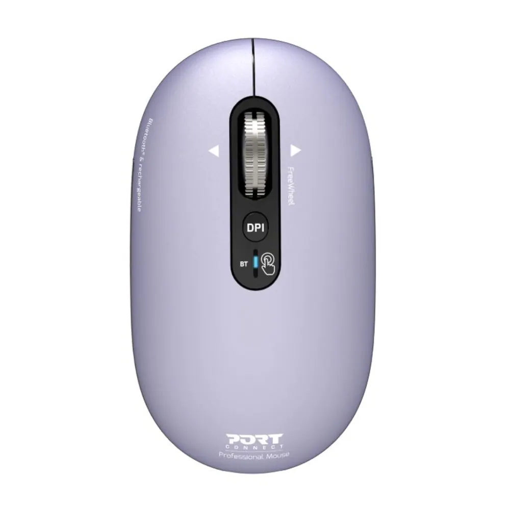 Port Connect PURE MAC Rechargeable Wireless & Bluetooth Mouse – Iris