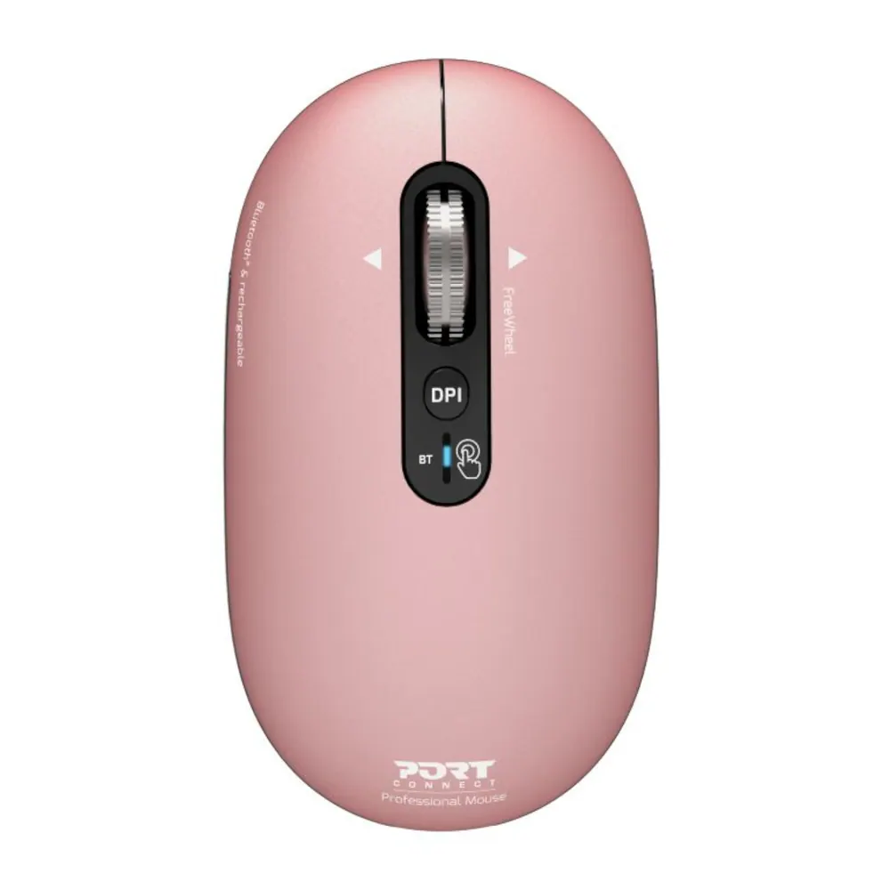 Port Connect PURE MAC Rechargeable Wireless & Bluetooth Mouse – Copper Rose