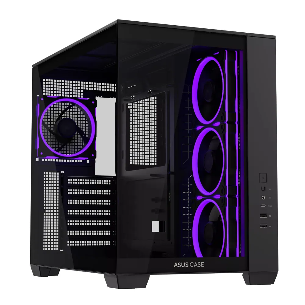 Asus A32 PLUS ARGB ATX Gaming Chassis – Black