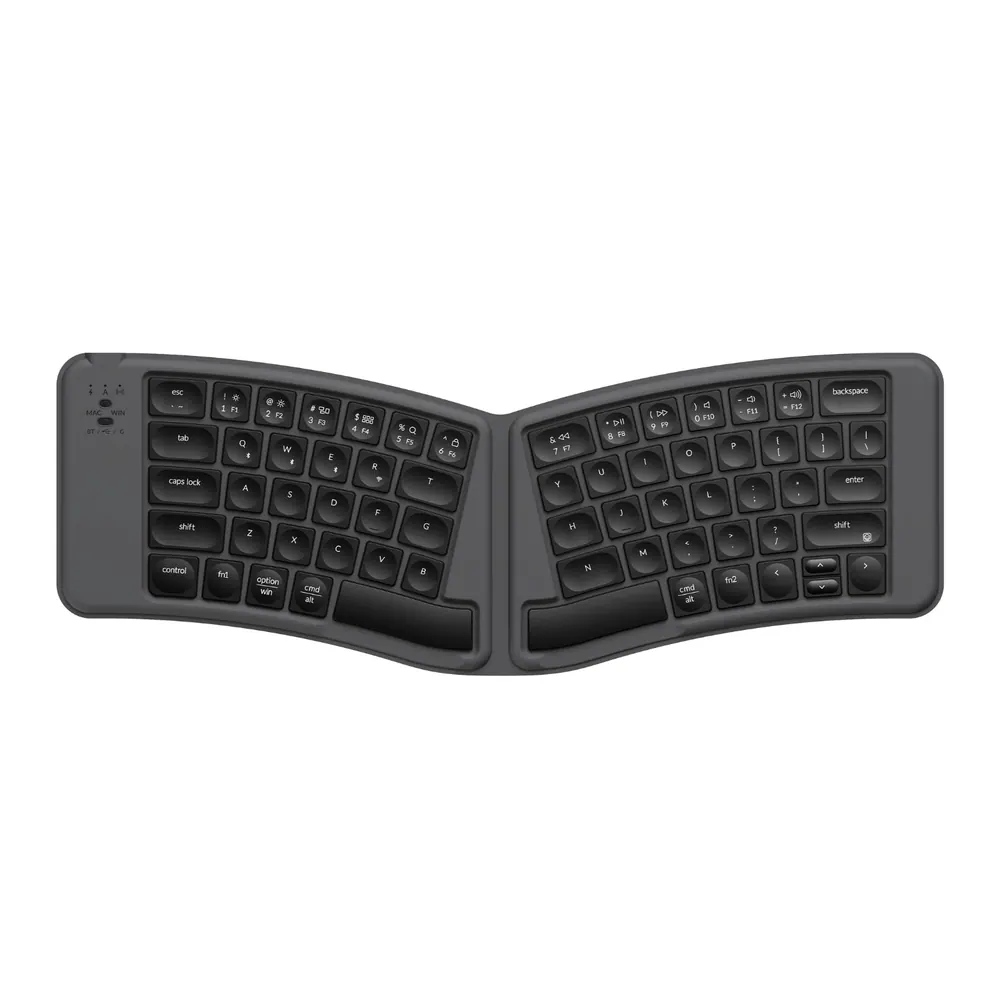 Keychron B11 Pro Ultra-Slim Wireless Foldable Keyboard Alice Layout – Space Gray