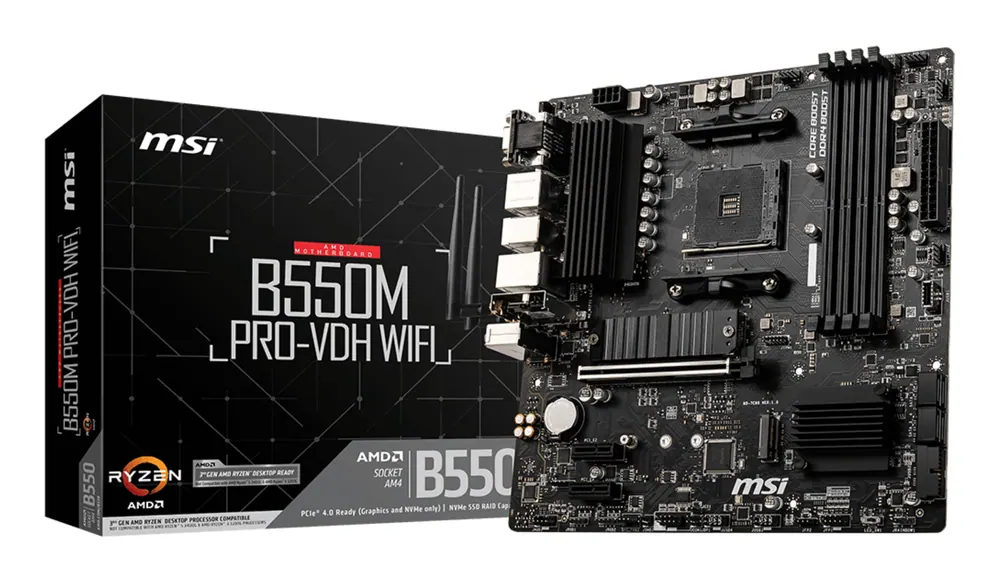 MSI B550M PRO-VDH WIFI AMD AM4 MATX Gaming Motherboard