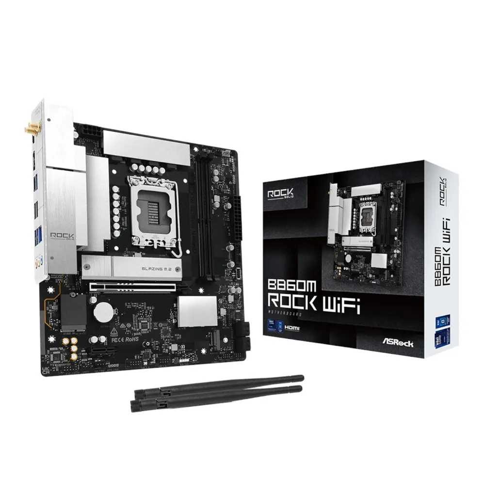 ASRock Intel LGA1851 MATX Gaming Motherboard