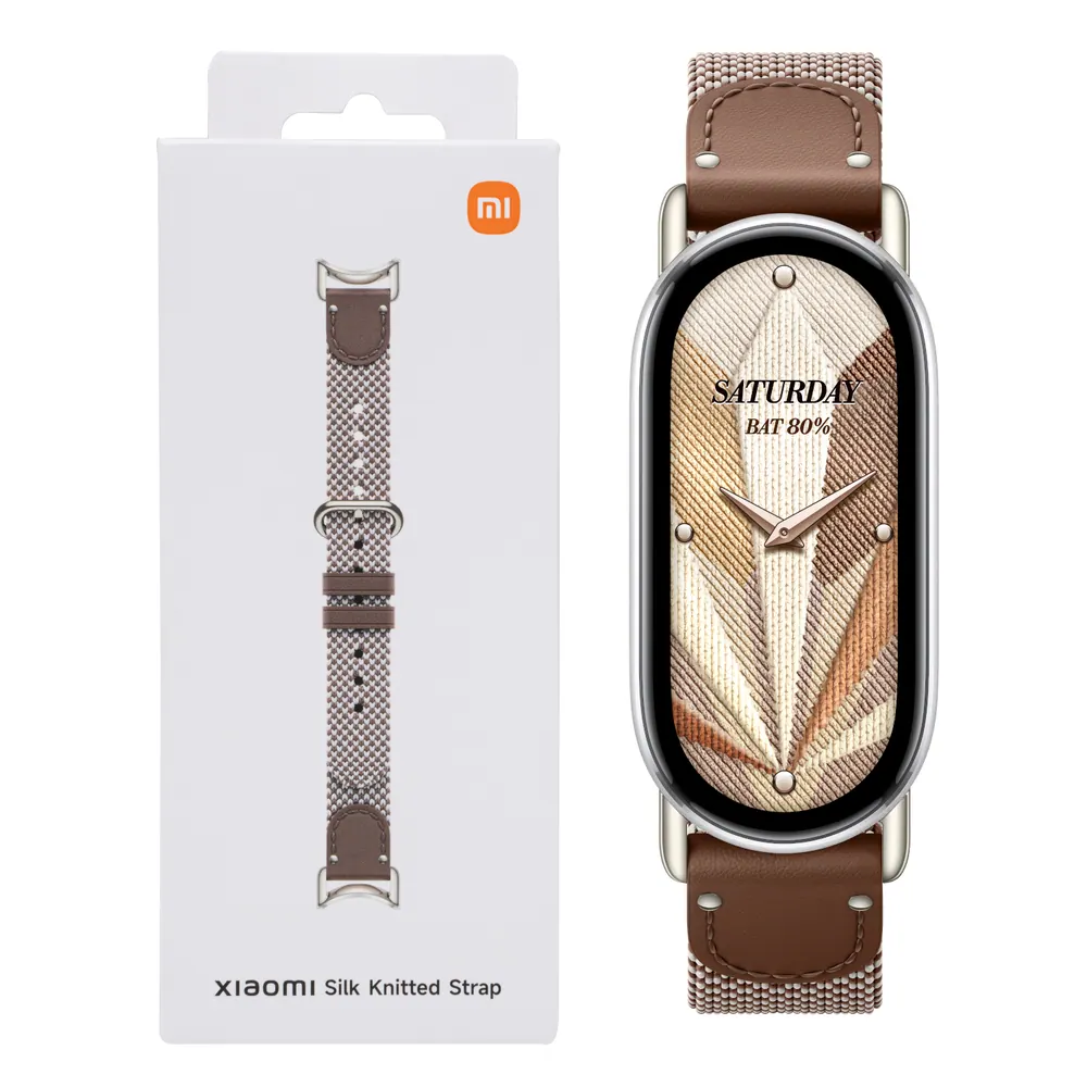 Xiaomi Smart Band 10 Knitted Silk Strap – Feather Brown