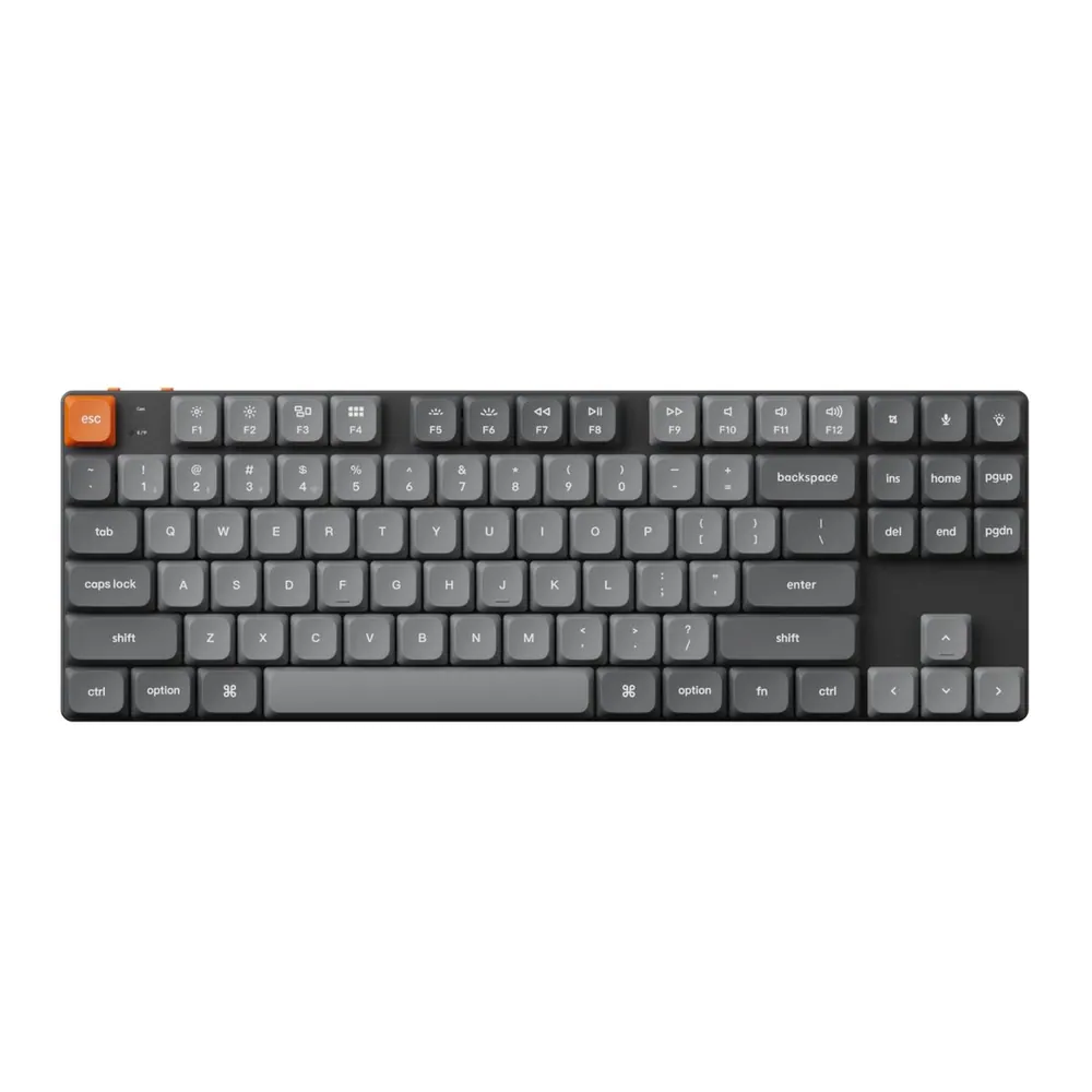 Keychron 1K All Silent Micro Switch Ergonomic Wireless Mouse (BT/2.4GHz/Wired) - Space Gray