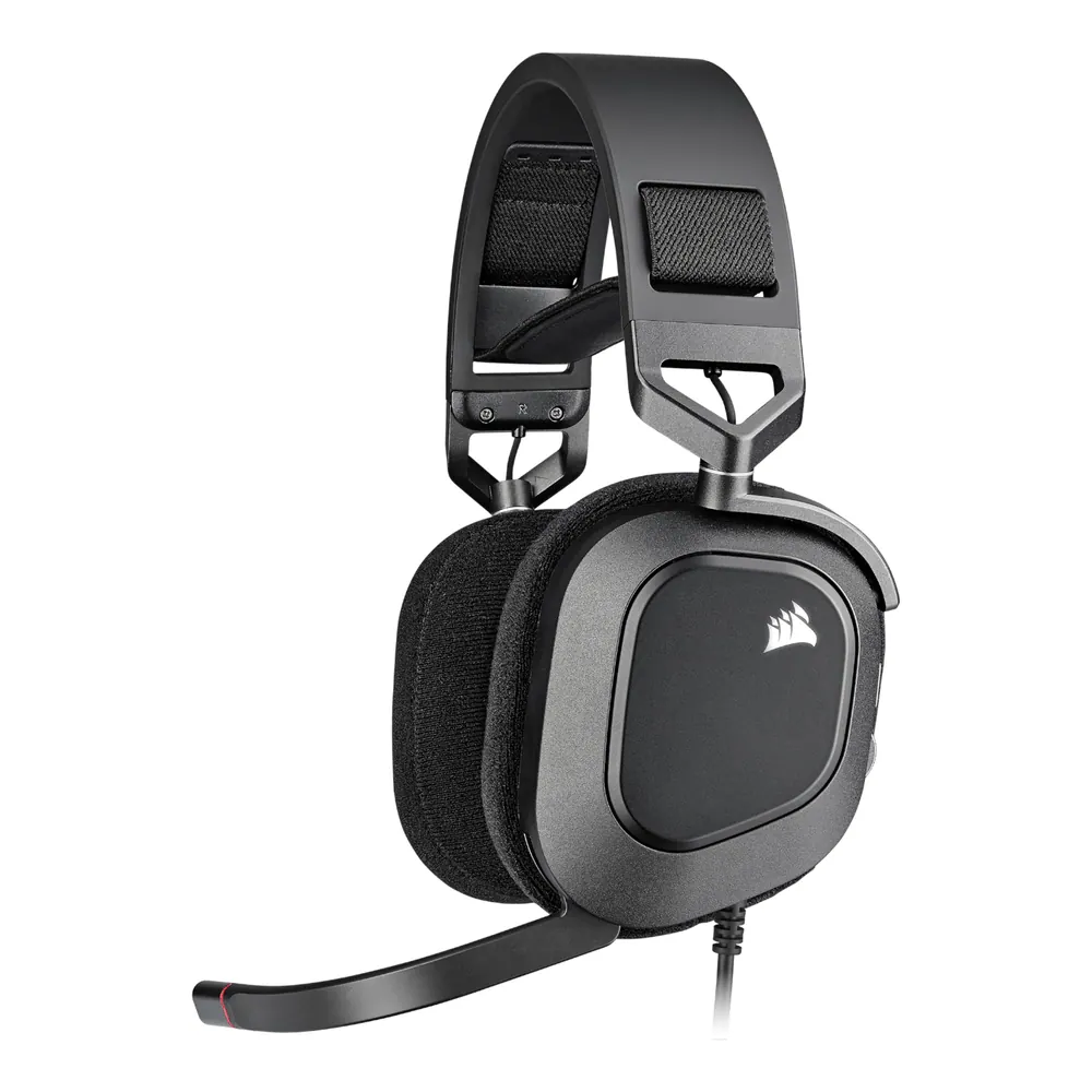 Corsair HS80 RGB USB Wired Over-Ear Gaming Headset — Carbon Black
