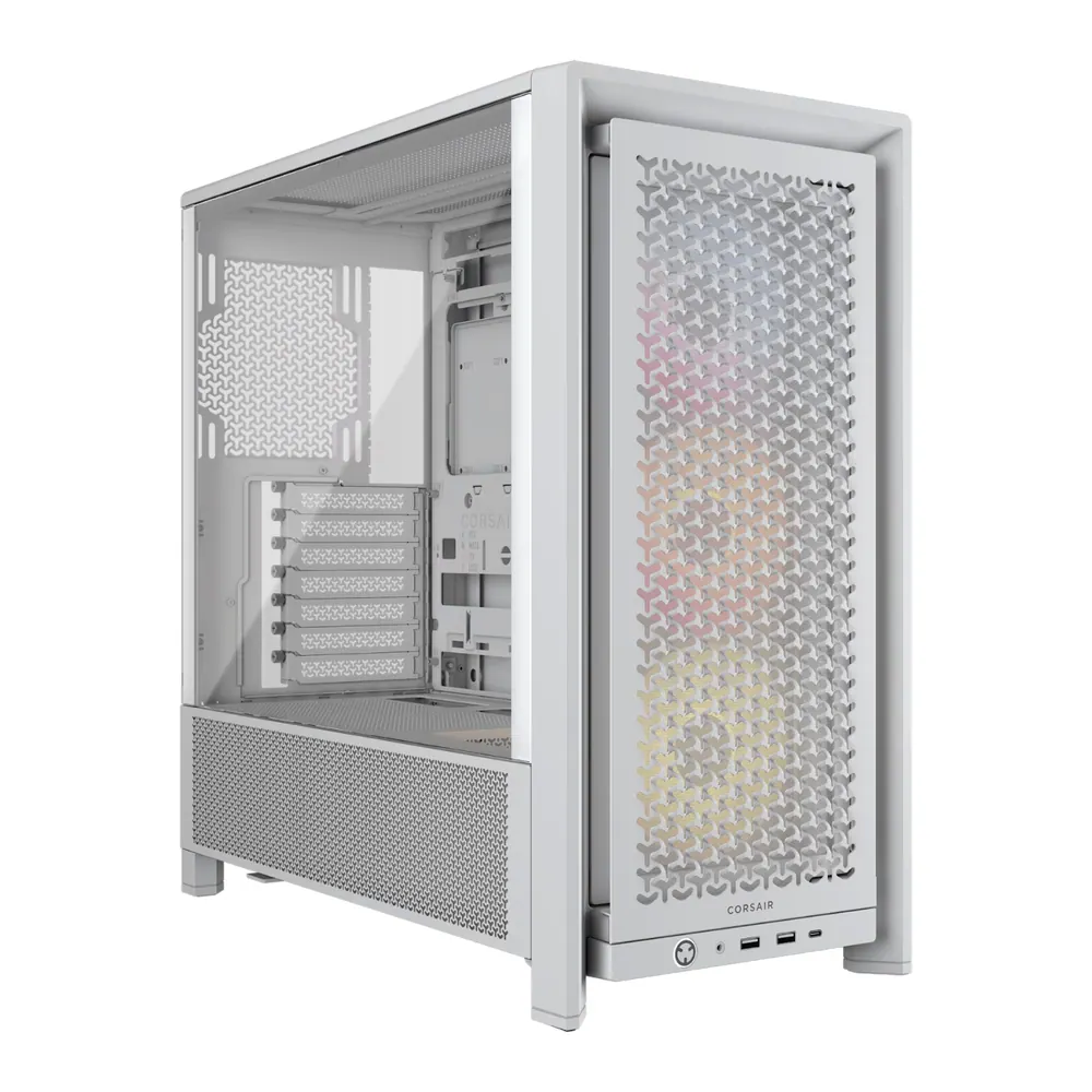 Corsair FRAME 4000D RS ARGB Modular Mid-Tower PC Case – White