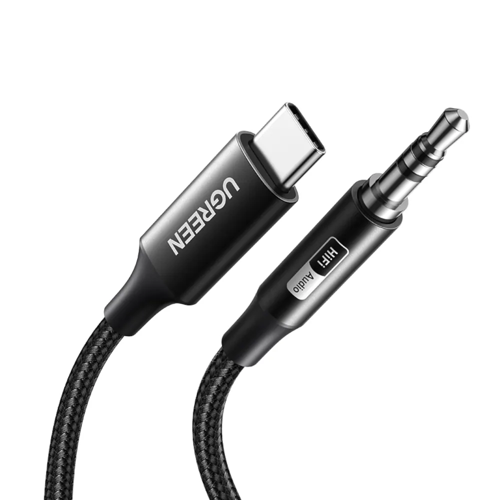 UGREEN USB Type-C to 3.5mm AUX Audio Cable 3M – Black
