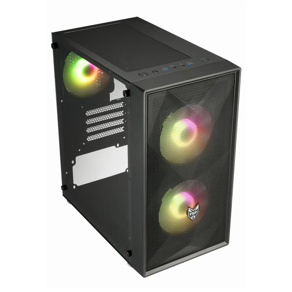 FSP Micro-ATX Gaming Chassis – Black