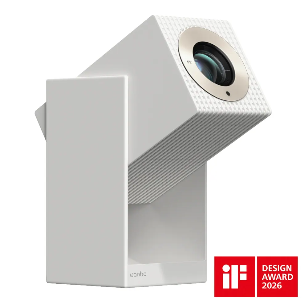 Wanbo – 1080P 500ANSI Android 11 Smart Home Theatre Projector – White