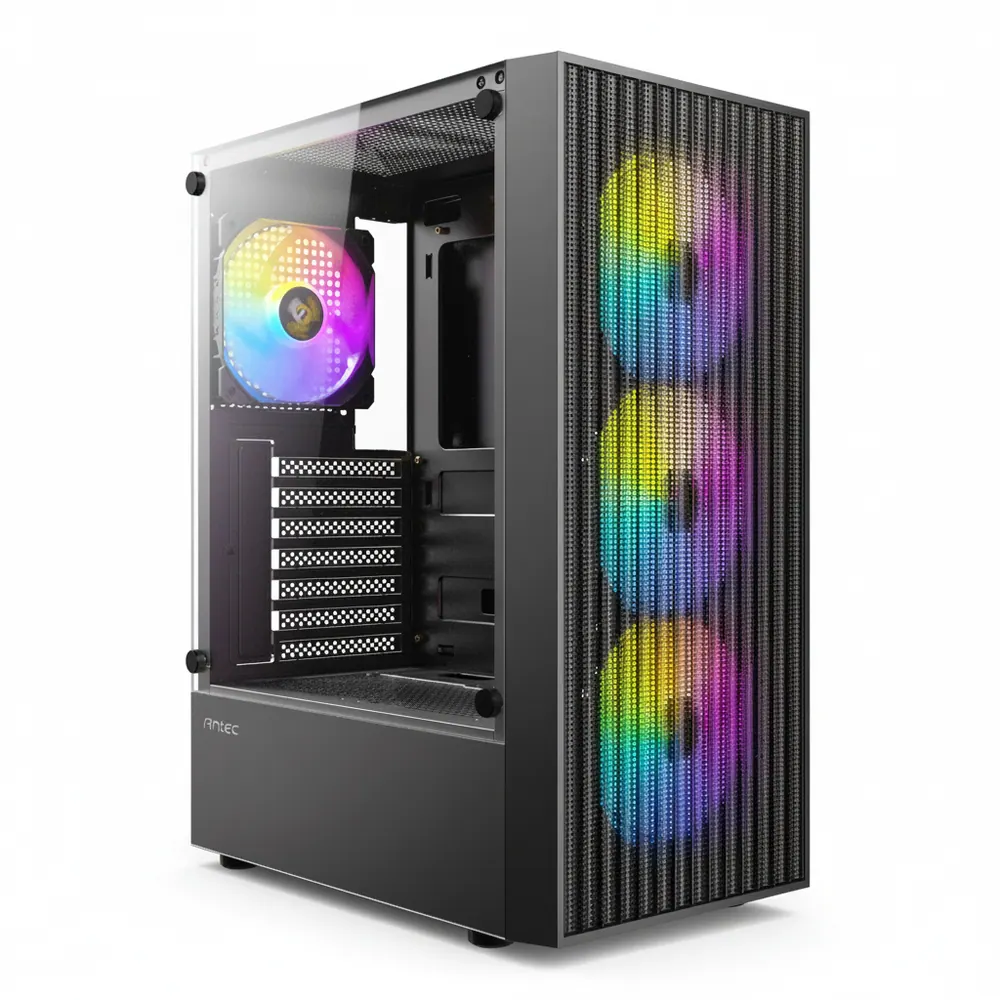 Antec Micro-ATX | ITX Mini-Tower Gaming Chassis - Black