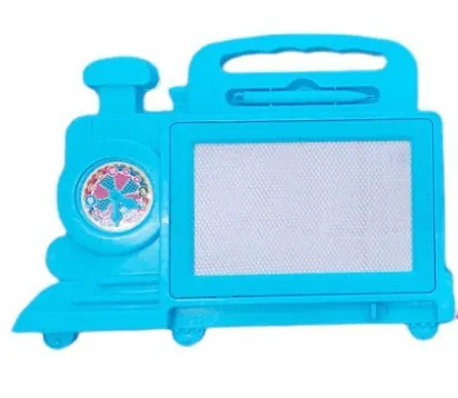 Writing And Drawing Magic Slate Train Board - Blue