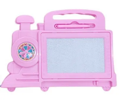 Writing And Drawing Magic Slate Train Board - Pink