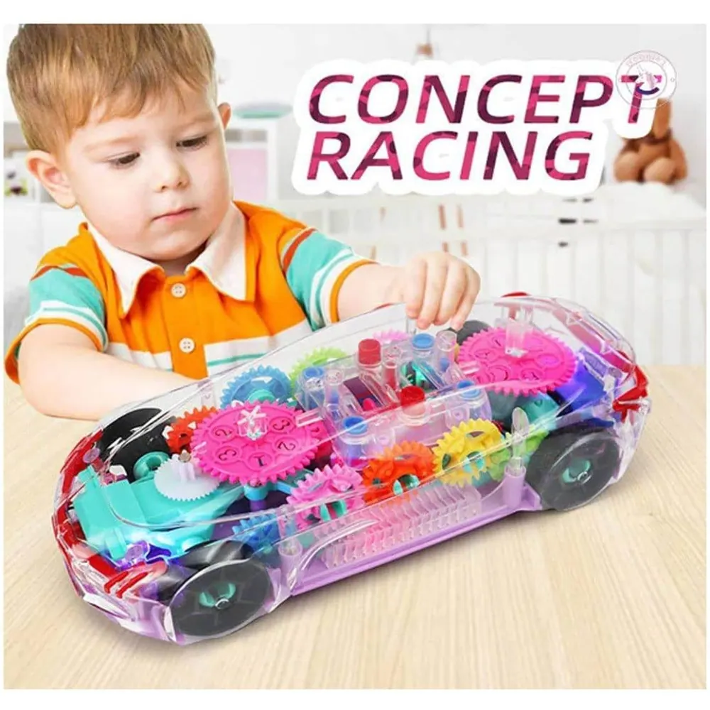 Transparent Gear System Car Toys