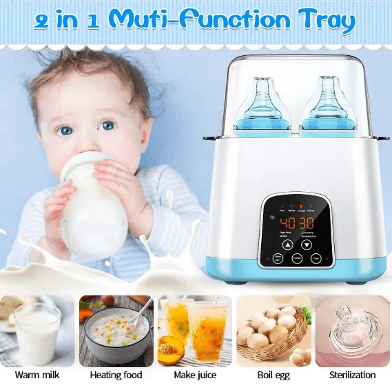 Baby Bottle Warmer And Bottle Sterilizer - Boy