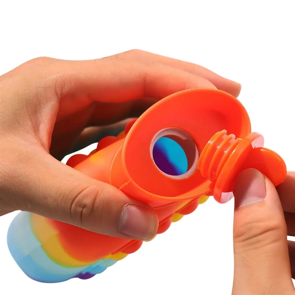 Hot And Cold Compress Water Bottle Pop-It Bag (500ml)(Rainbow)
