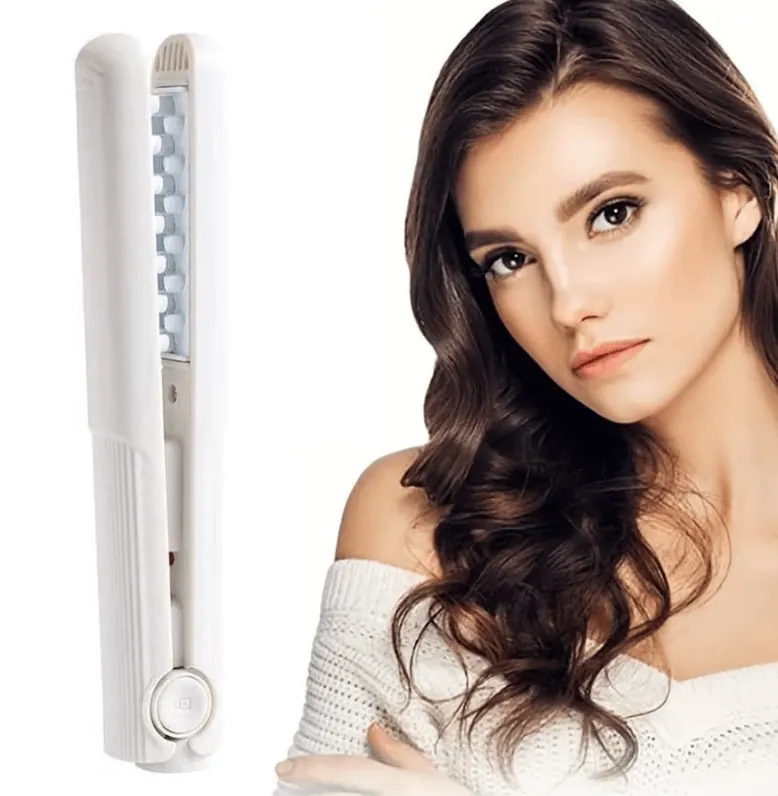 3D Grid Fluffy Hair Ceramic Curling Iron