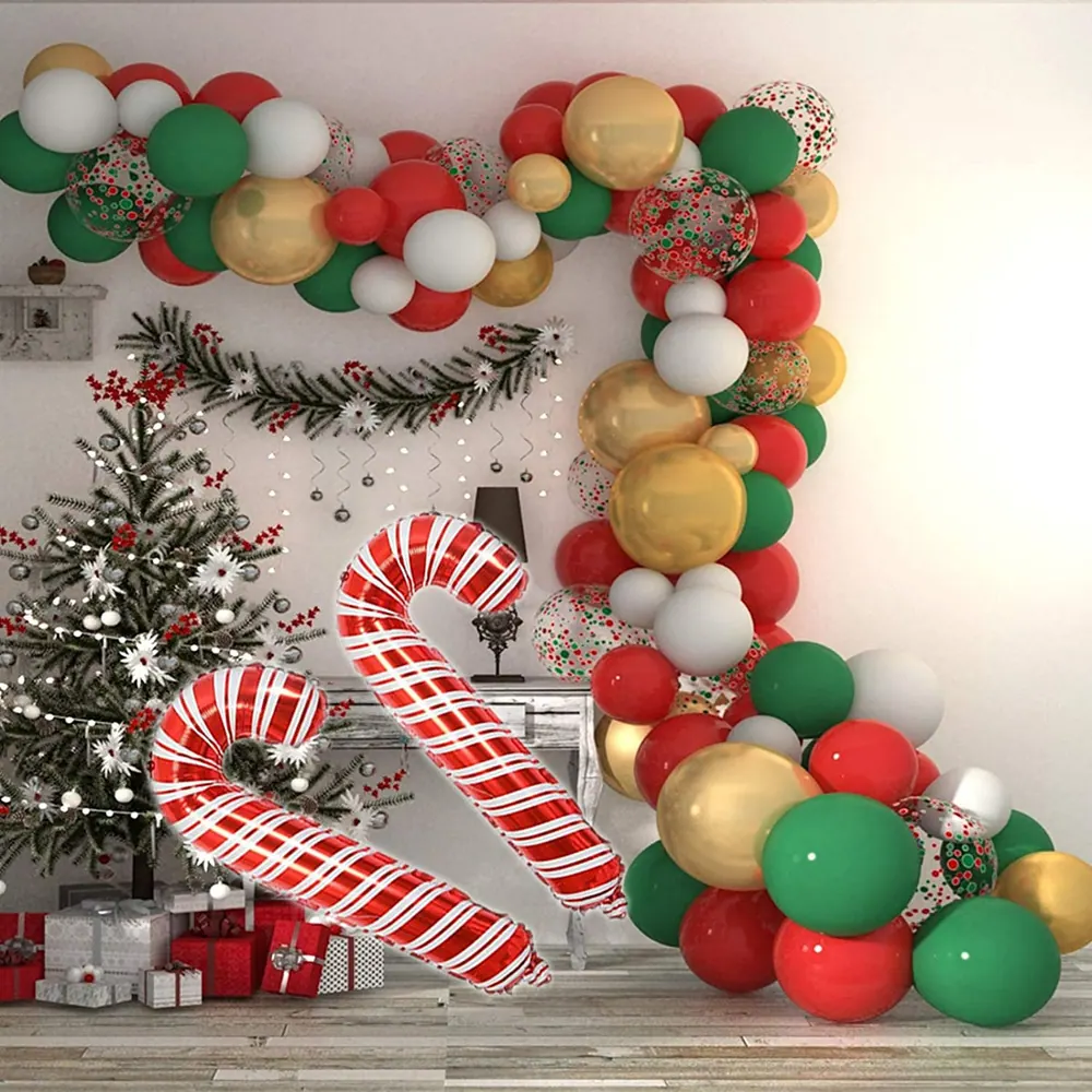 Christmas Balloons Garland