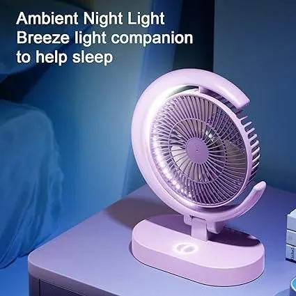 Desktop Fan With Night Light