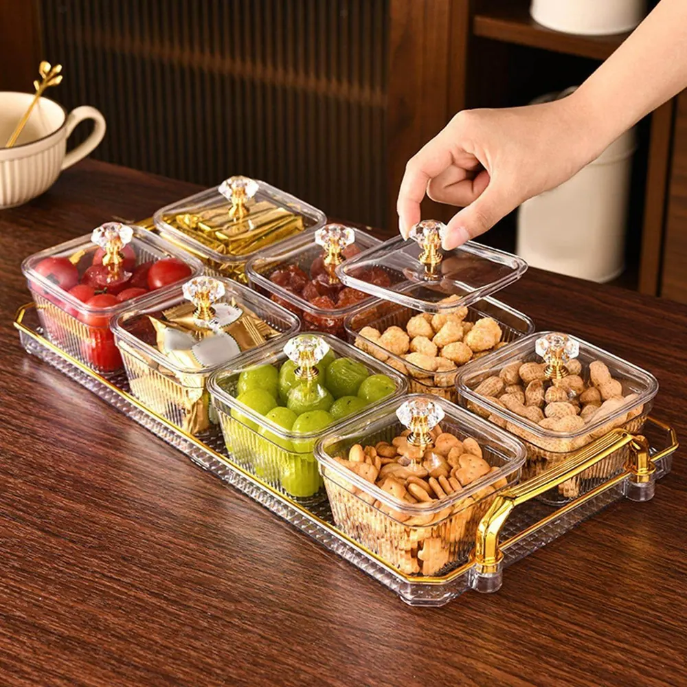 Multifunctional Snacks Dish Tray (8 Bowls)