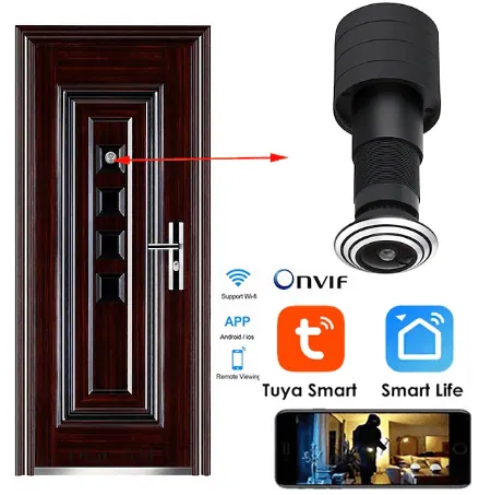 Mini Wifi Door Eye Hole IP Security Camera