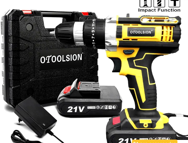 Torque Impact Cordless Screwdriver Drill (21V)