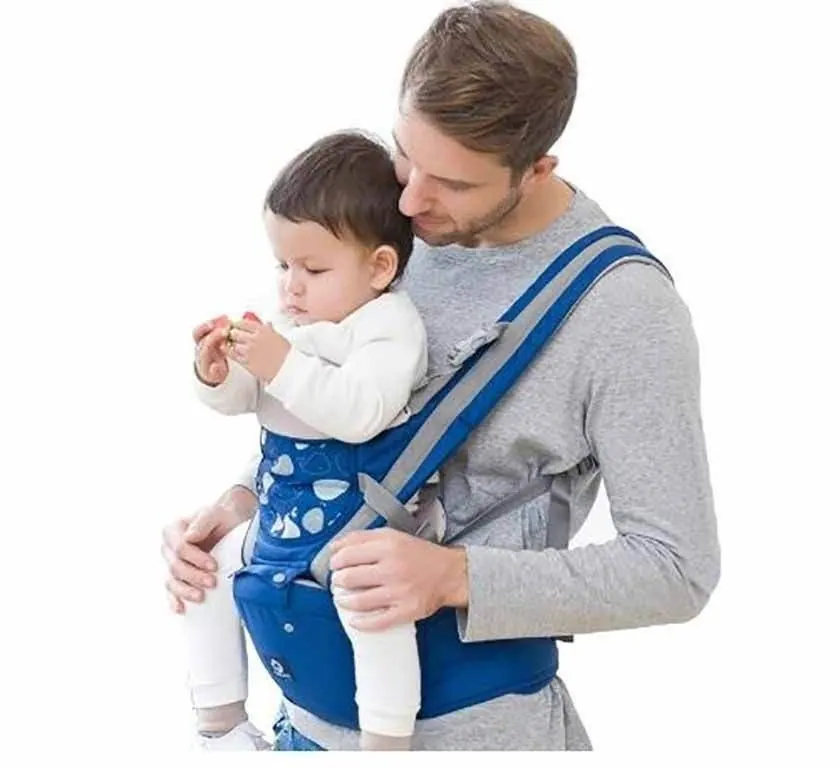 Lightweight Breathable Baby Carrier with Hip Seat - Boy