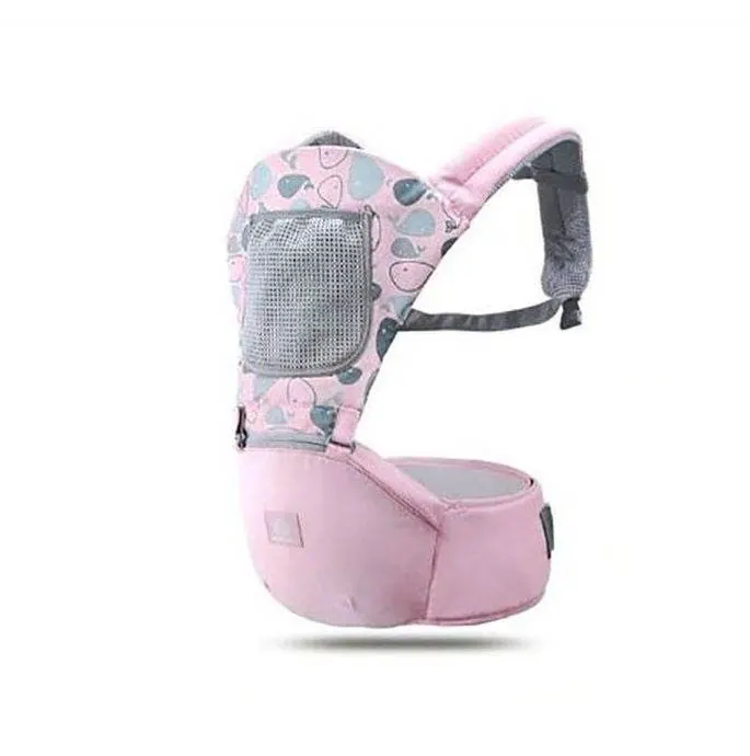Lightweight Breathable Baby Carrier with Hip Seat - Girl