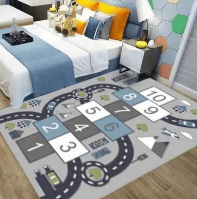 Largr 3D Play Mat Bedside Rug For Children (1.2x1.8m) - Boy