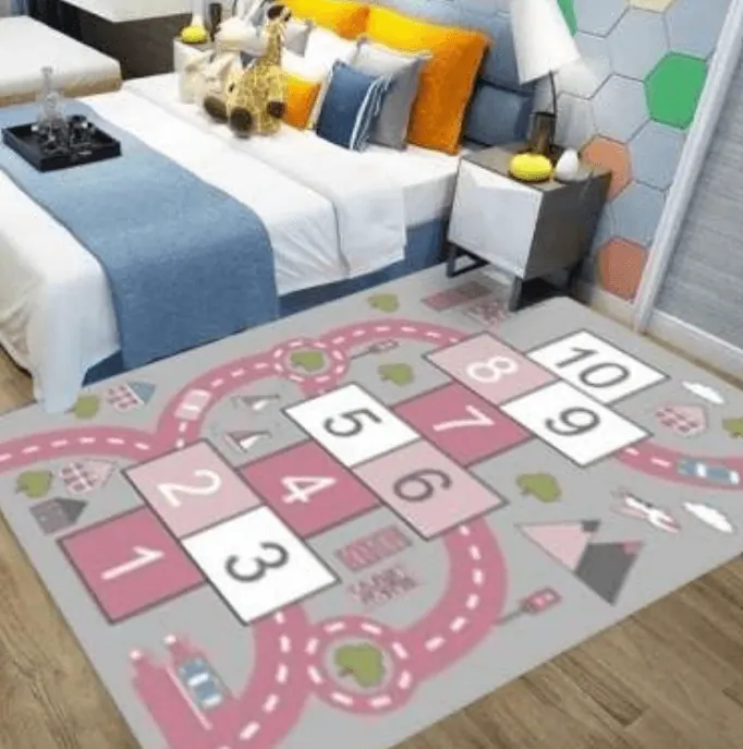 Largr 3D Play Mat Bedside Rug For Children (1.2x1.8m) - Girl