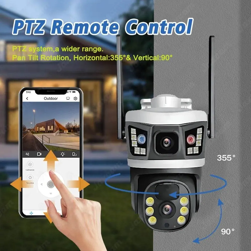 4K 4G SIM Card Dual Lens Solar Camera (V380 Pro)