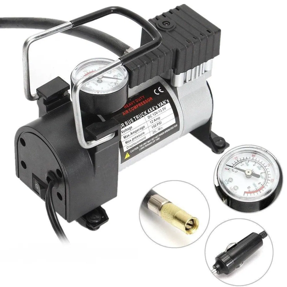 Portable Heavy-Duty Portable Tire Pump (965kPA)