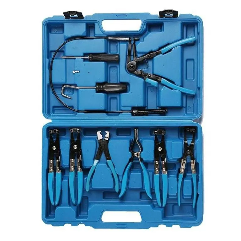 Wire Long Reach Hose Clamp Pliers Set - 9 Piece