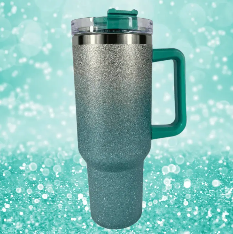 Stainless Steel Vacuum Insulated Glitter Tumbler with Lid (1200ml) - Limited Stock Available