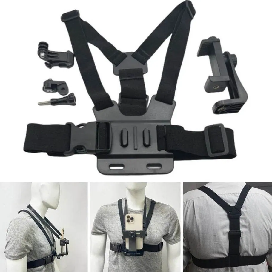 Camera Chest Harness with Adjustable Holder