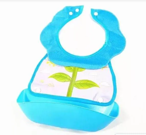 Flower Baby Bib - Boy