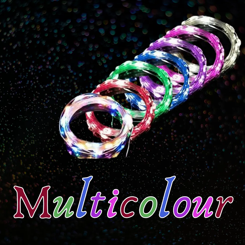 LED string lights (Battery) - Multicolour