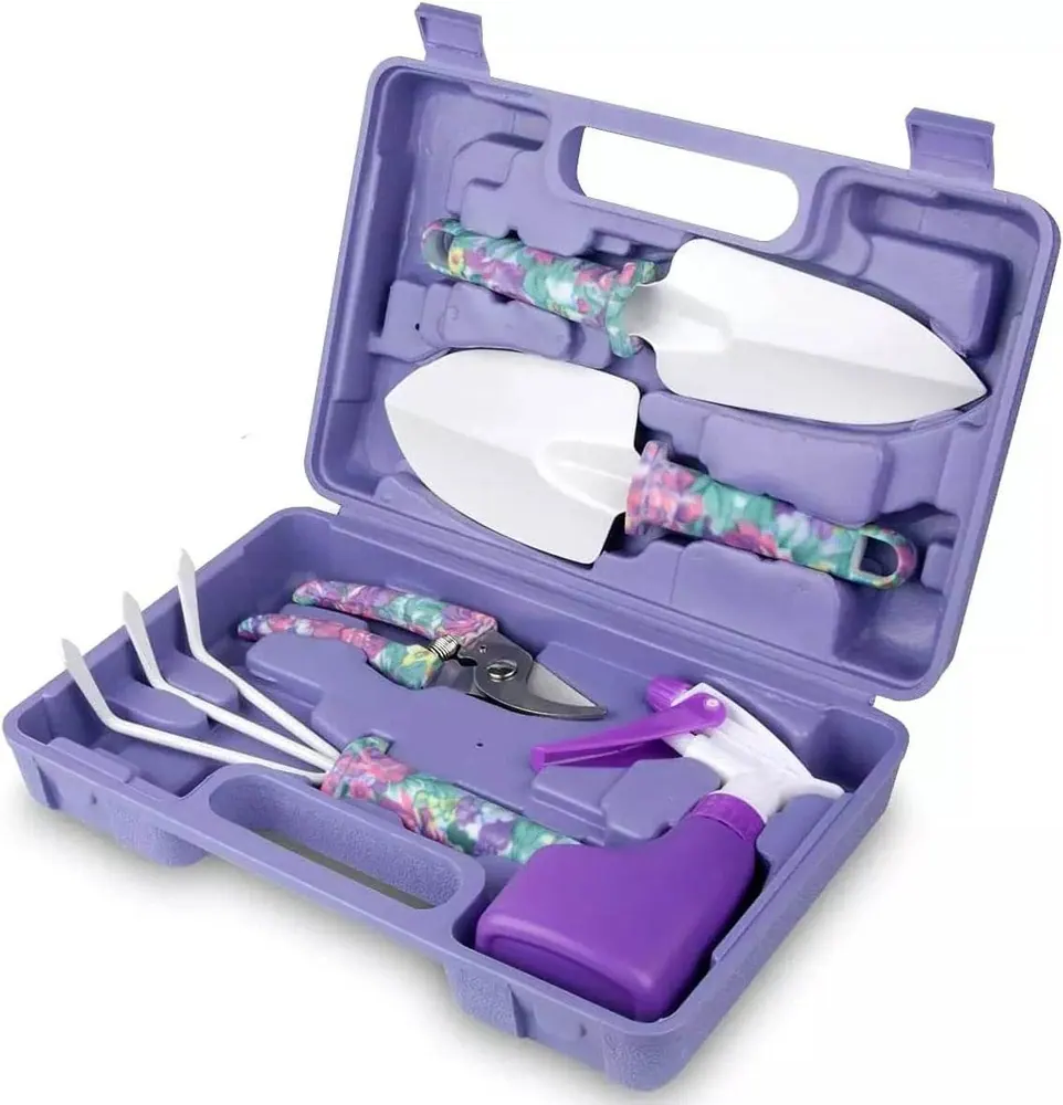 Multifunctional Garden Hand Tool Set (5 pcs) - Purple