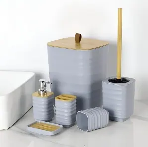 Luxury Bathroom Set (6pc) - Black