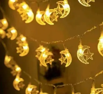 Solar Starry moon Lights (30L)(6M)(Yellow)