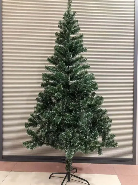 Green Artificial Christmas Tree With Frosted Tips (180cm)