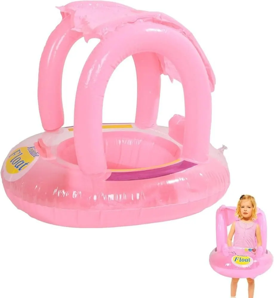 Baby Pool Float with Sunshade - Girl