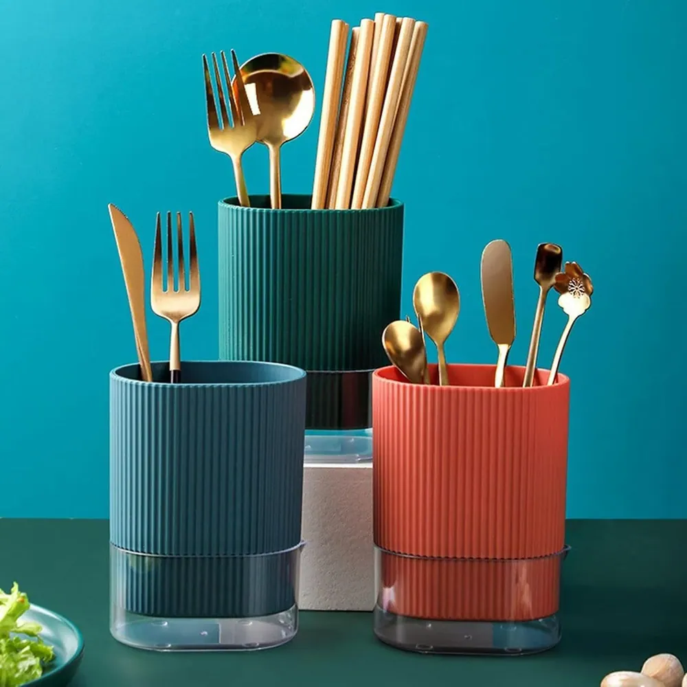 Utensil Holder (Double Layer Drain)