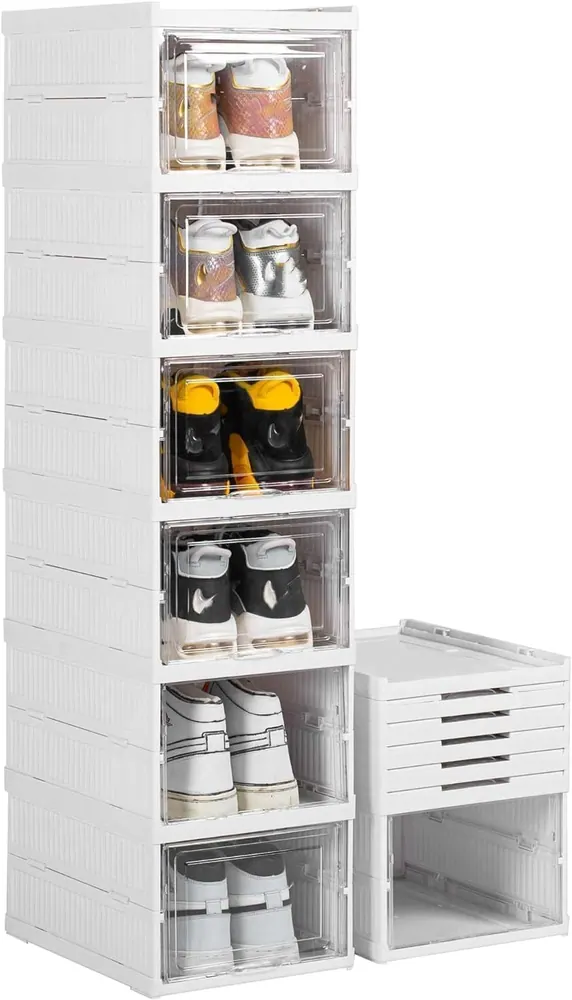 Grid Space Shoe Storage Box (6 Tier)