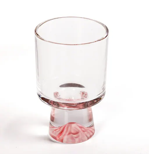 Elegant Snowy Mountain Striped Clear Tumblers Set (300ml)(6 pcs)