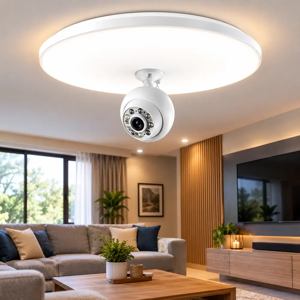 AI Camera With 2in1 Ceiling Light