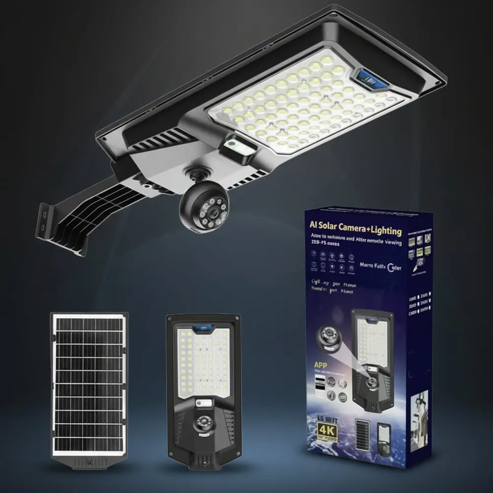 Solar Camera Light with 4G WiFi and Night Vision