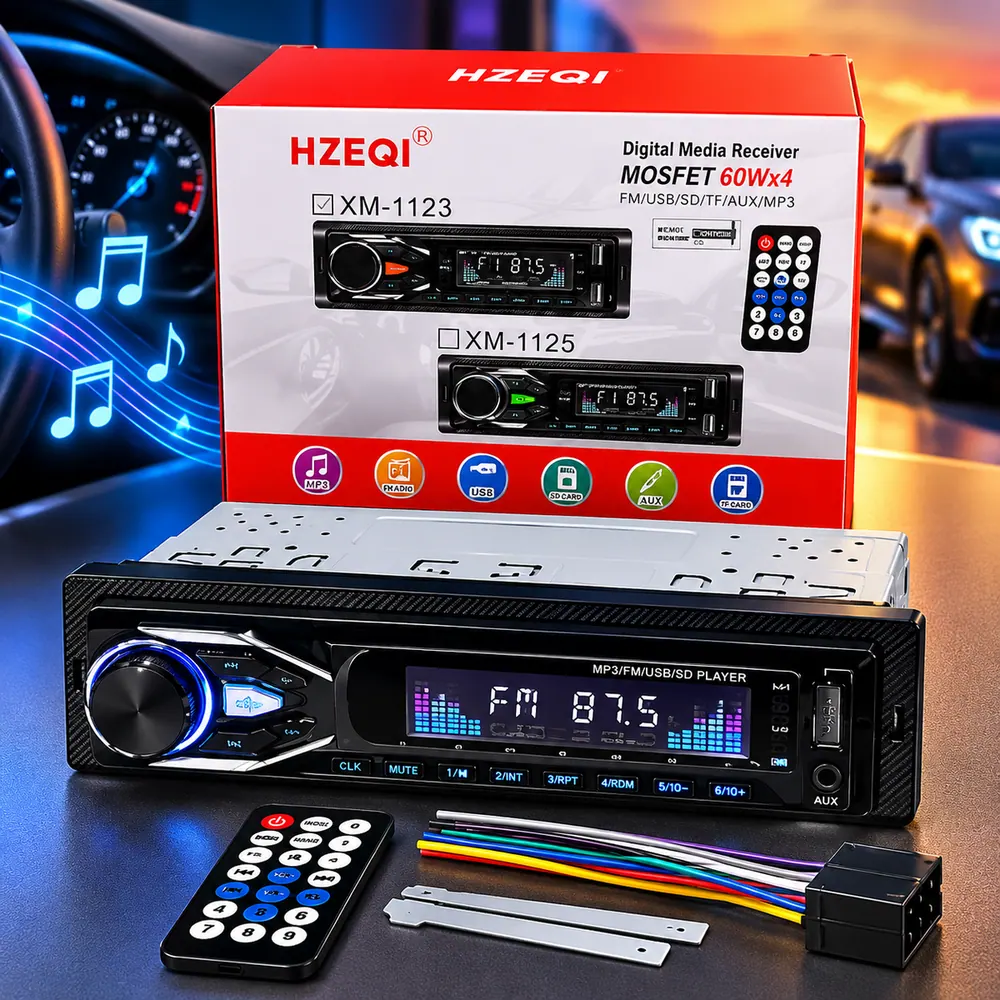 Digital Media Receiver Car Stereo with FM MP3 Player (HZEQI XM-1123)